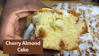 Cherry Bakewell Cake  Cherry Madeira Cake Recipe  Simple baking recipes for beginners [upl. by Aceber41]