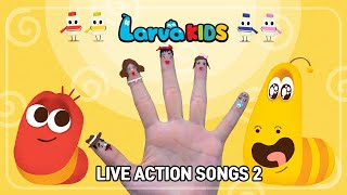 ★LARVA KIDS LIVE ACTION SONGS 2★  kids songs  compilation  10min  larva  for kids [upl. by Erickson]