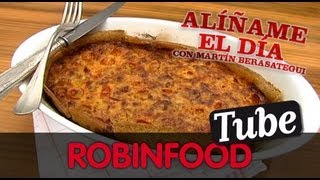 ROBINFOOD  Quiche casera de piquillos y emmental  Crema de coliflor [upl. by Nitsud]