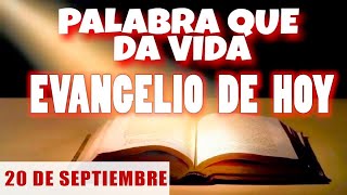 EVANGELIO DE HOY l VIERNES 20 DE SEPTIEMBRE  CON ORACIÓN Y REFLEXIÓN  PALABRA QUE DA VIDA 📖 [upl. by Worthington]