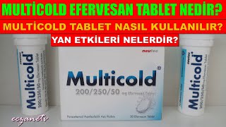 Multicold Efervesan Tablet Nedir Multicold Tabletin Yan Etkileri NedirMulticold Nasıl Kullanılır [upl. by Llewsor]