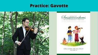 Gavotte  Violin Accompaniment Page 6 [upl. by Buatti]