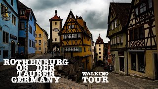 Rothenburg ob der Tauber Germany the Fairytale Old Town  May 2023  Walking tour 4K 60fps [upl. by Adnwahsat]