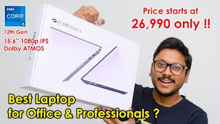 Zebronics Made a Laptop  😱 Pro Series Z 12th Gen i5 Unboxing amp Review [upl. by Aldis304]