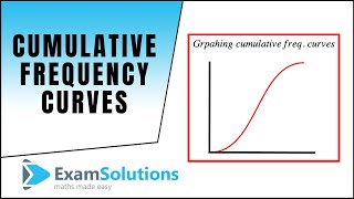 Cumulative frequency curves  ExamSolutions [upl. by Sibie]