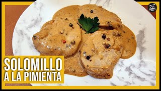 😋 SOLOMILLO A LA PIMIENTA ⚫ Receta con nata y un toque SECRETO [upl. by Stuppy]