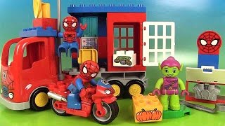 Spiderman Aventure en CamionAraignée Atelier MotoAraignée [upl. by Rosenquist145]