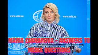 Maria Zakharova  Answers to media questions  OWWorld [upl. by Intosh]