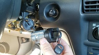 1995 Cavalier Ignition Lock Cylinder Drill amp Replace [upl. by Sigvard]