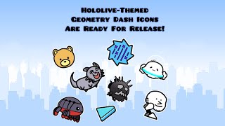 Hololive Icons Are Available As A Texture Pack For Geometry Dash [upl. by Ayerim]