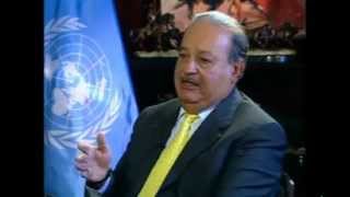 Entrevista realizada por CNN al Ing Carlos Slim y a Kandeh Yumkella [upl. by Karilynn45]