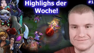 Highlights der Woche 1🤩 ezreal tristana ziggs aphelios jhin kaisa caitlyn [upl. by Sualocin]