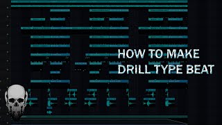 How to make Drill type Beat like Ghosty  FL Studio UK Drill Tutorial [upl. by Torrell]