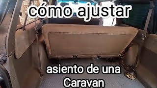 cómo ajustar y retirar el asiento trasero de la Grand Caravan [upl. by Caryl]