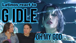 Latinos react to 여자아이들GIDLE  Oh my god Official Music Video REACTION FEATURE FRIDAY ✌ [upl. by Ayalahs222]