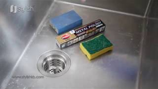 Removing Kitchen Sink Scratches by Stylish® [upl. by Ileyan]