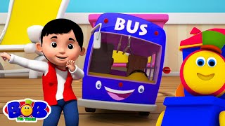 As Rodas Do Autocarro Música infantil Em Português  Bob The Train [upl. by Aplihs]