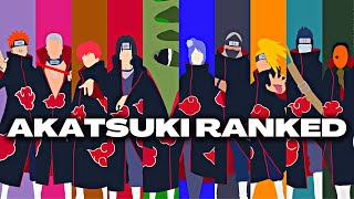 Ranking The Akatsuki From Weakest To Strongest The Right Way [upl. by Bowie661]