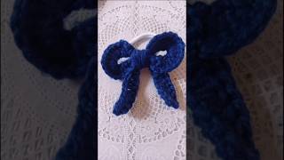 The Most Beautiful Crochet Bow Hair Tie 🎀🎀🎀🎀🎀🎀 [upl. by Eltrym]