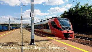 składanka pociągów z stacji Legionowo [upl. by Airdnna]