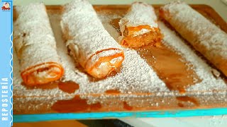 Strudel de manzana con masa filo fácil rápido y muy rico [upl. by Ahsiemat]