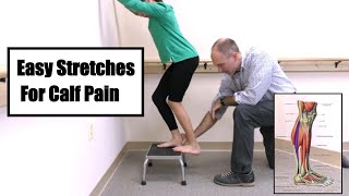 Calf Stretches for Tight Calves  Soleus [upl. by Hepza]