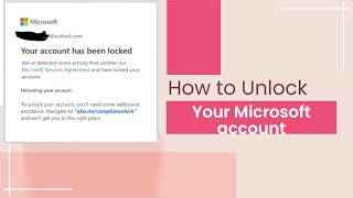 How to Unlock your Microsoft account 2023 fixed lockedaccount microsoft account unlock [upl. by Ballou]