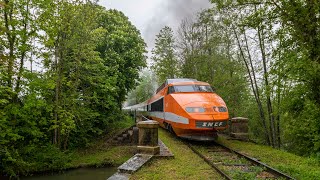 Train à grande vapeur  retour de la rame tgv pse 16 de Villiers Saint Georges [upl. by Warfield303]