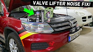 VW TIGUAN VALVE LIFTER NOISE KNOCKING FIX [upl. by Alvita]