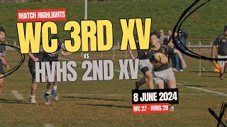 20240608  Highlights  Wellington College 3rd XV vs HVHS 2nd XV  Paul Cameron Cup [upl. by Nylimaj243]