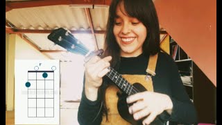 Hielo  Zoé Tutorial Cover ukulele [upl. by Karlow772]