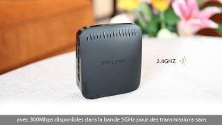 Adaptateur WiFi bibande universel N 600  4 ports 10100 Mbps TLWA890EA [upl. by Horatio]