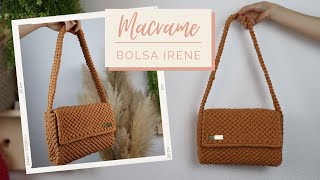 MACRAME PASSO A PASSO  Bolsa Irene [upl. by Lehcim]