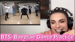 BTS Baepsae Dance Practice Reaction They are crazy [upl. by Nerrag]