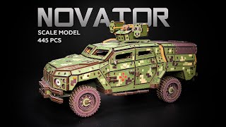 Build quotNOVATORquot Ukrainian Armored Vehicle  TheGravix Model Kit [upl. by Anihcak]