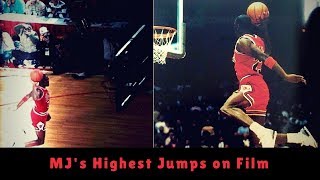 Michael Jordan Highest Jumps [upl. by Robinson]