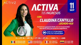 Activa Tus Ingresos Claudina Cantillo Legado A13 [upl. by Drus]