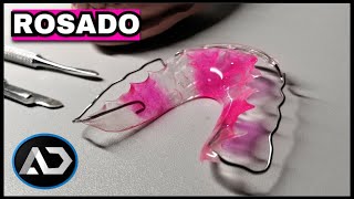 💧Como Acrilar un Retenedor de Ortodoncia ROSADO [upl. by Asselim]