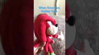 Knuckles tickles Tails sonic tails knuckles howieazy shorts [upl. by Brocky]