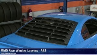 Mustang MMD Rear Window Louvers  ABS 9404 All Review [upl. by Torrie290]