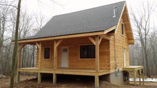 The Construction of a Custom Log Home [upl. by Asnerek]