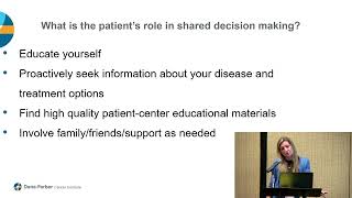 PatientDoctor Shared Decision Making with Dr Shayna Sarosiek [upl. by Talmud]