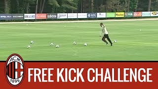 Allegri vs Gabriel Free Kick Challenge [upl. by Fitzhugh]