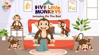 Five Little Monkeys Jumping On The Bed I Kids Nursery Rhymes And Kids Songs For Kids [upl. by Nicholson]