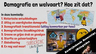 Demografische transitie model amp Welvaart Hoe zit dat  Examentraining HAVO amp VWO  Thema Wereld [upl. by Rumpf]