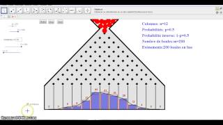 Galton Board with Geogebra [upl. by Menendez]