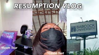 Babcock University Resumption Vlog road trip Covid test unpacking  Room Tour [upl. by Chaney149]