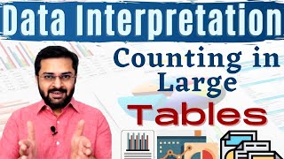 Data Interpretation Tabular Data  Counting in large tables [upl. by Eardnaed]