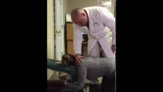 Upper Cervical Chiropractic Adjustment  Patient Laughs Afterwards [upl. by Annaihr]