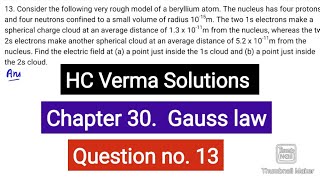 Consider the following very rough model of a beryllium atom The nucleus has four protons and four [upl. by Akinirt]